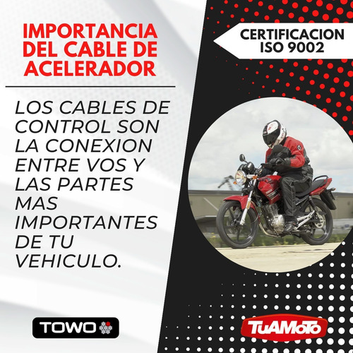 Cable acelerador alternativo Yamaha ybr 125 towo wca50