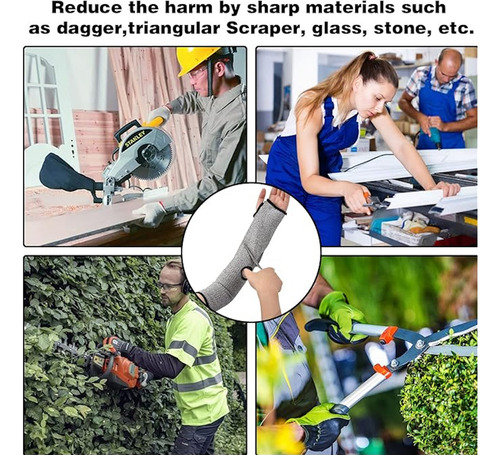 Proteção De Braço Ou Mão Anti-corte Aqui Kit Com 2 Unidades