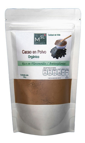 Imagen 1 de 4 de Cacao En Polvo 100% -bolsa Resellable 100 G -origen: México