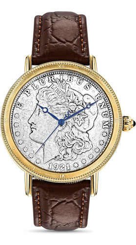 Stauer Morgan Silver Dollar Relojes De Pulsera Para Hombre -