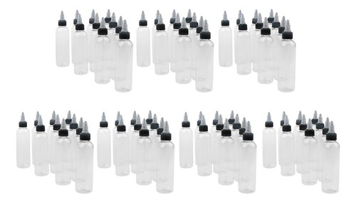 70 Pcs Vacío Botella De Plástico Con Tapa Aplicador De