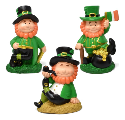 Día De San Patricio Leprechaun Figuras Decoración De ...