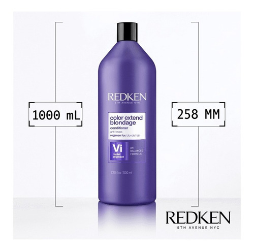 Imagem 3 de 6 de Redken Color Extend Blondage Condicionador Litro Full