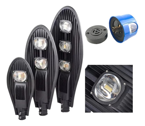 Lámpara Tipo Cobra 150w, 85-265v C/fotocelda Candado