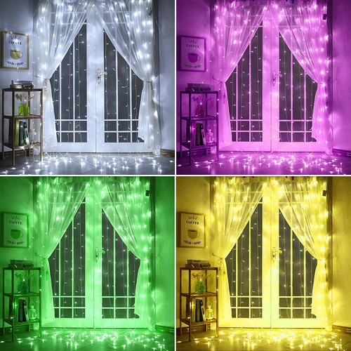 Imagen 4 de 7 de Cortina De Luz De Fiesta Taizhou Rgb