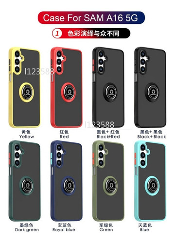 Funda Para Samsung Galaxy A56 A26 A36 A16 A06 5g Con Anillo Para El Dedo, Soporte Magnético, Funda De Teléfono Transparente Dura