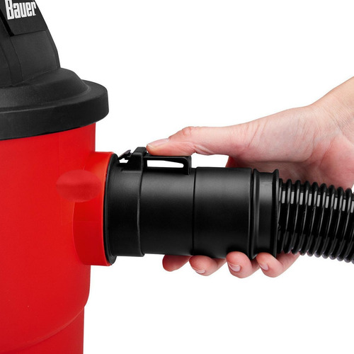 Aspiradora Para Seco Y Humedo Bauer De 6 Gal Y 4hp Color Rojo