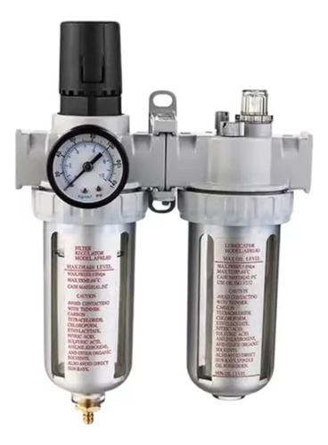 Filtro Regulador Y Lubricador De Aire 1/4 Compresor Neumatic