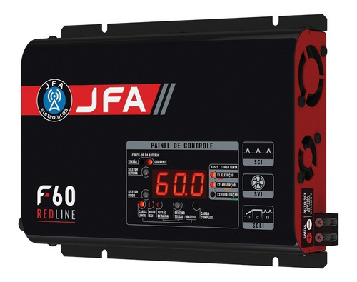 Fonte Carregador Automotivo Jfa 60a 60 Sci Redline Red Line