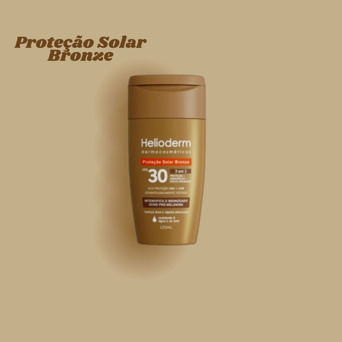 Kit 2x Prot. Efeito Dourado Fps30 120ml - Helioderm