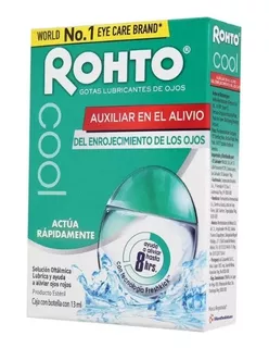 Rohto Cool Solución Oftálmica Ojo Rojo Gotas 13ml