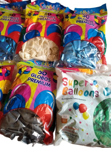 Globos Para Fiestas Paquete 125unidades