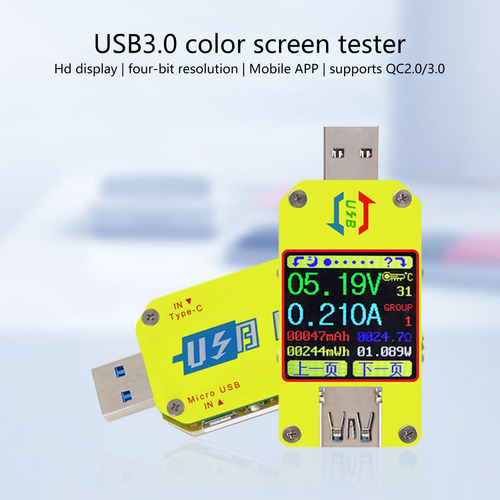 Usb Tester 4-24v 4a Lcd Display Multímetro Usb Power Meter