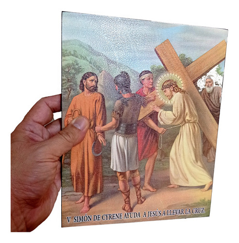 Cuadros Retablos Viacrucis 15 Estaciones Economico 20x25 Cm