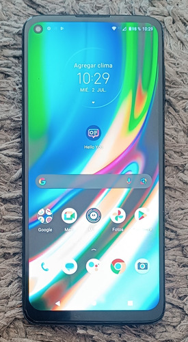 Moto G9 Plus, 128 Gb De Memoria Y 4 Gb Ram, Libre Para Cualquier Compañía, Todo Funciona Bien, Buena Estetica Azul