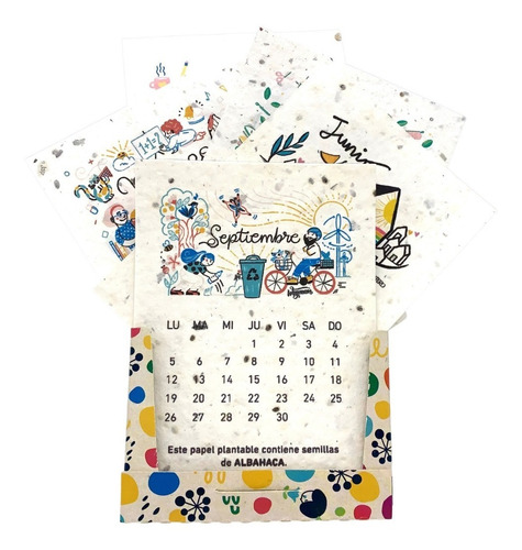 Imagen 5 de 8 de Kit Eco Calendario 2022 Plantable - Fundación Garrahan