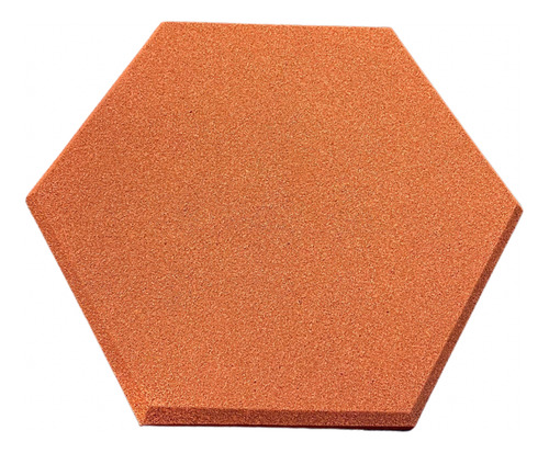 Espuma Acústica Hexagonal 30cmx2cm C/50 Placas Laranja