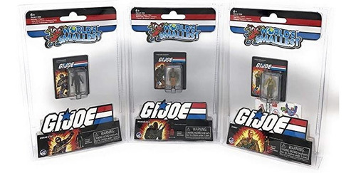 Juego De 3 Mini Figuras De Gi Joe Más Pequeño Del Mundo, Imp