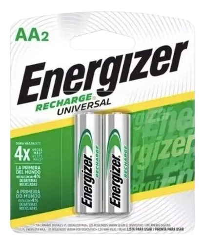 Pila Energizer Recargable Doble Aa X2 Und
