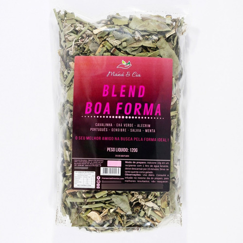 Chá Para Emagrecer Rápido Blend Boa Forma 120g Termogenico