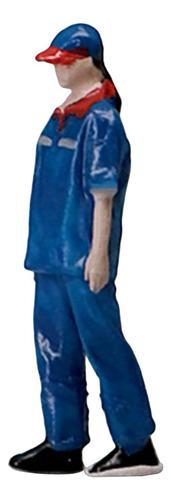 2x Pintado A Mano 1/64 Pequeña Gasolinera Personas Figura