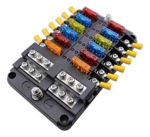 Accesorio De Bloque De Fusibles De 12 V, Soporte De Caja De