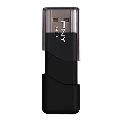 Pny 64gb Usb 2.0 Attachee Flash Drive  Pen Drive