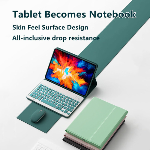 M Funda+teclado+ratón For Lenovo Tab M8 4th Gen(tb-300fu) Ñ