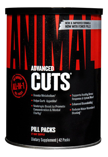 Universal Nutrition | Animal Cuts | 42 Packets | Termogenico