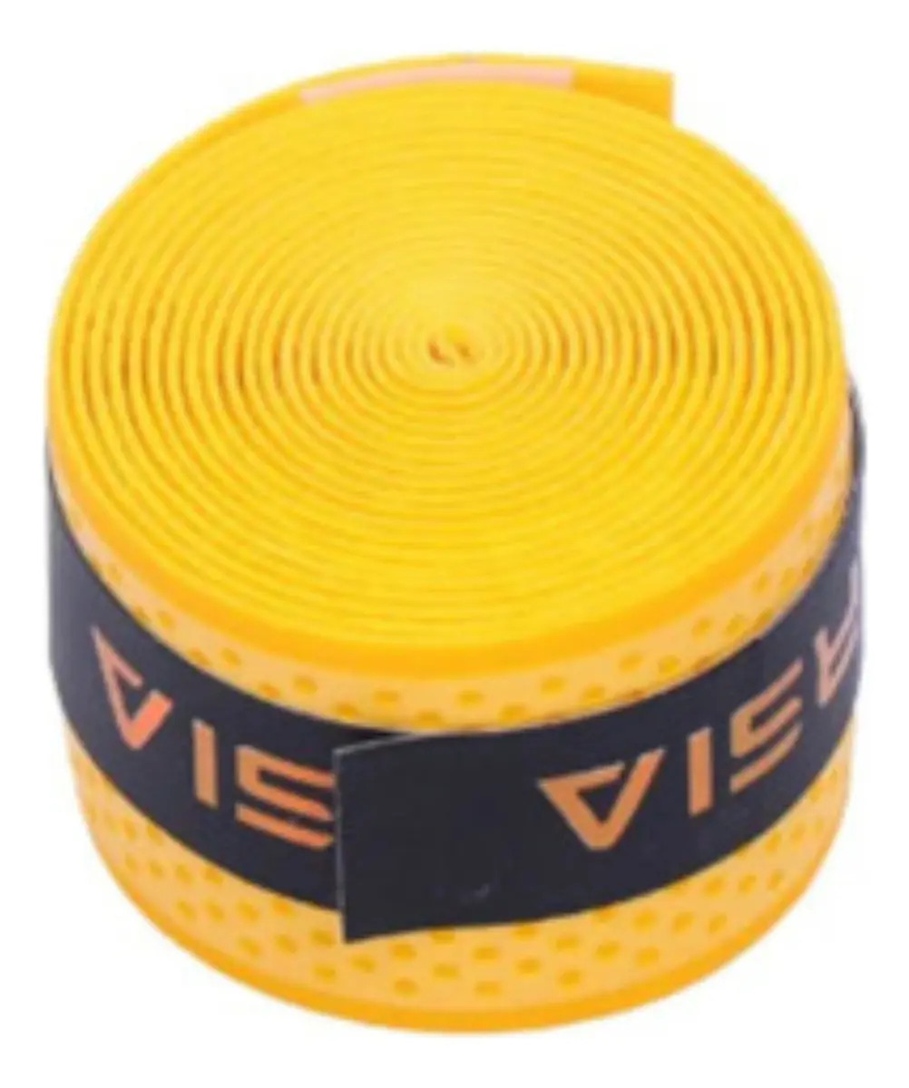 5 Overgrip Fita Super Grip Seca Raquete Beach Tennis Zarsia Cor Amarelo