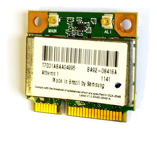 Placa Wifi Notebook Samsung Np Rv411 - Ba92-08418a (Usado)