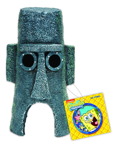 Penn-plax Spongebob Squarepants Ornamento De Acuario Con Lic