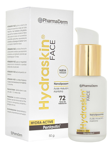 Hydraskin Face Hidratante Pharmaderm 50g Tipo de piel Normal