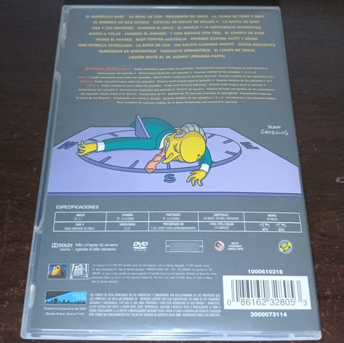 Los Simpsons Temporada 6 Dvd Completa Español Latino (: (Usado)