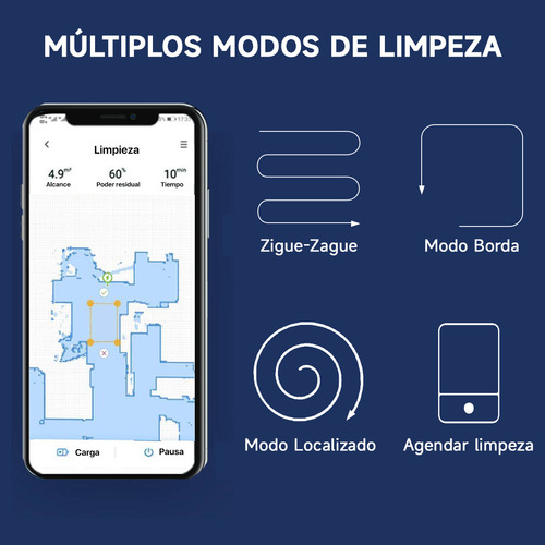 Robô Aspirador de Pó Lydsto G1 cor preto limpeza automática 4000pa Compatível Com Mi home Bivolt 127/220v