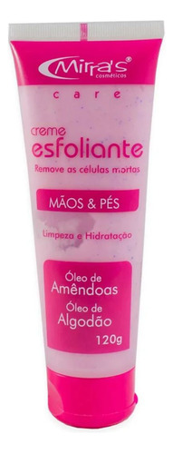 Creme Esfoliante Mãos E Pés Limpeza E Hidratação 120g Mirras