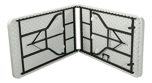 Imagen 6 de 8 de Mesa Plegable Tipo Portafolio 1.80 M Plastico Jardin (dasel)
