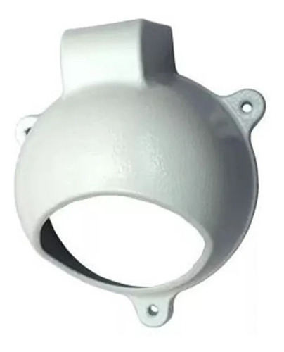 Protetor De Camera Mini Dome Infra Branco Com Aba Bulher