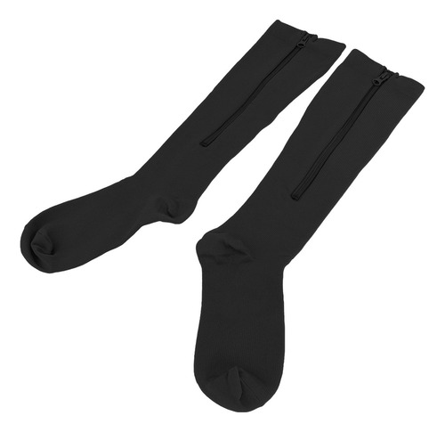 1 Par De Calcetines De Compresión Para Mujer Con Cremallera
