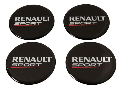 Adesivos Emblema Resinado Roda Renault 51mm Cl14 Fk