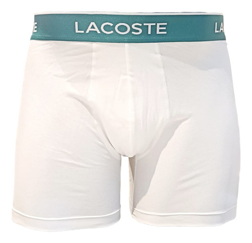 Boxer Lacoste 3 Pzs. Mod. 6h3420-51 Negro, Gris, Blanco