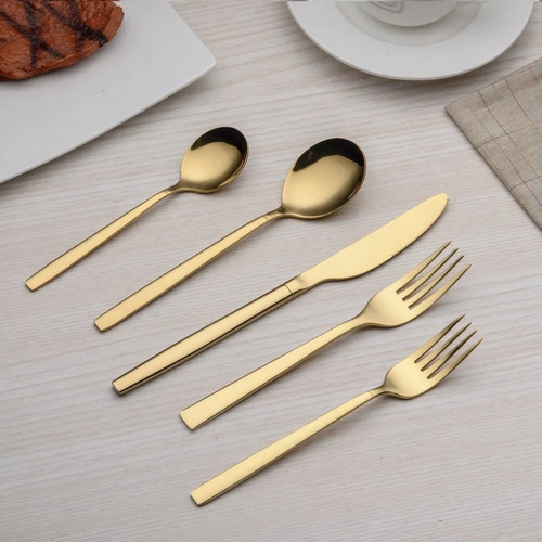 Juego De Cubiertos Cuchillo Tenedor Cuchara 5 Piezas