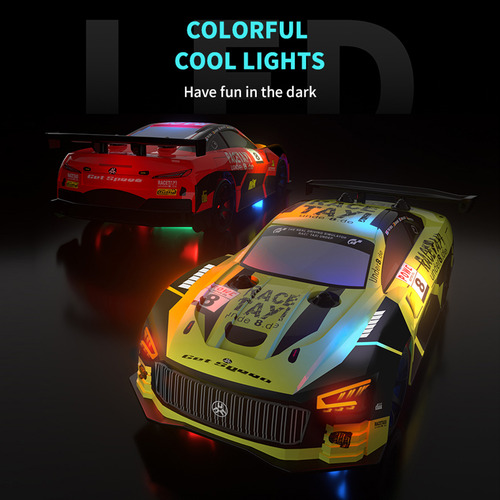 Coche De Deriva Con Control Remoto Y Luces Led, Batería De R