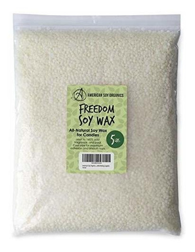 American Soy Organics - Cuentas De Cera De Soja Freedom De 5