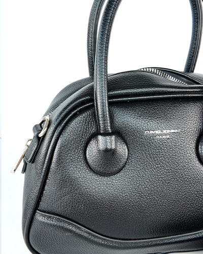 Cartera David Jones Imporotada Elegante Ideal Para Salir Negro Lisa Plateado Negro