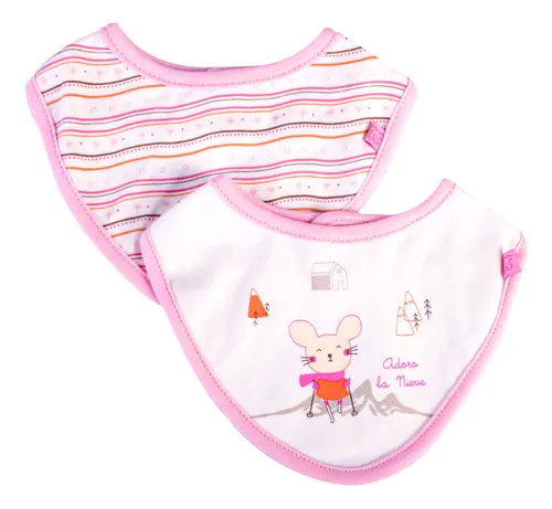 Set 2 Pzas Bandana Bebé Niña Multicolor Pillin (pvx228sur)