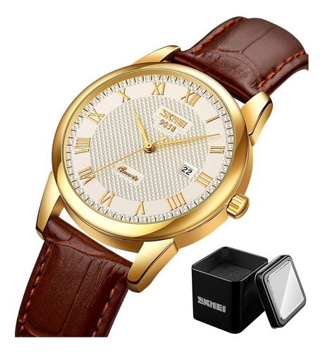 Reloj Original Para Hombre Elegante Negocios Correa De Cuero