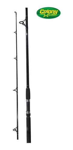 Caña De Pesca Colony Necochea Black 2.40m 2 Tramos