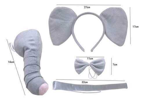 2 Disfraz De Para Niños, Diadema Con Orejas De , Sin Falda
