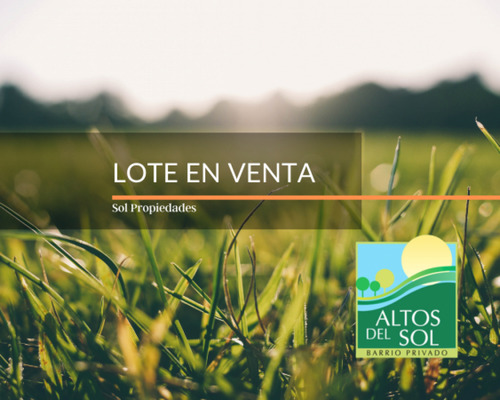 Lote En Venta En Country Altos Del Sol - 587 Metros